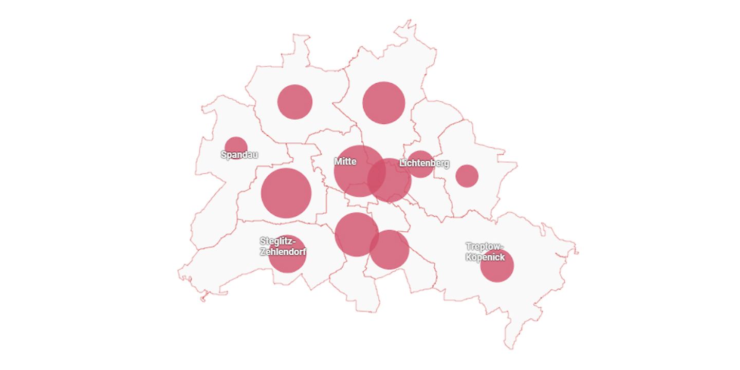 Corona Berlin Bezirke Karte